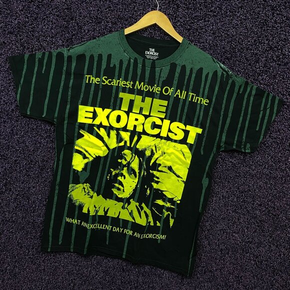 The Exorcist The Scariest Movie of All Time Dripping Goo Tshirt size large - Picture 3 of 4